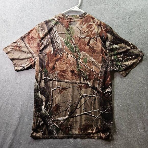 US Navy Shirt Mens Small Camo Under Armour Loose Heat Gear Hunting Short Sleeve - Picture 7 of 9